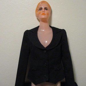 Nanette Lepore Bergdorf Goodman Black Brown Girl's Jacket Size 4 -- Final Price